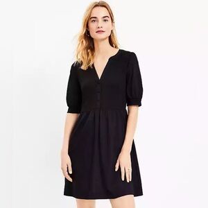 NWT LOFT Black Mini Dress